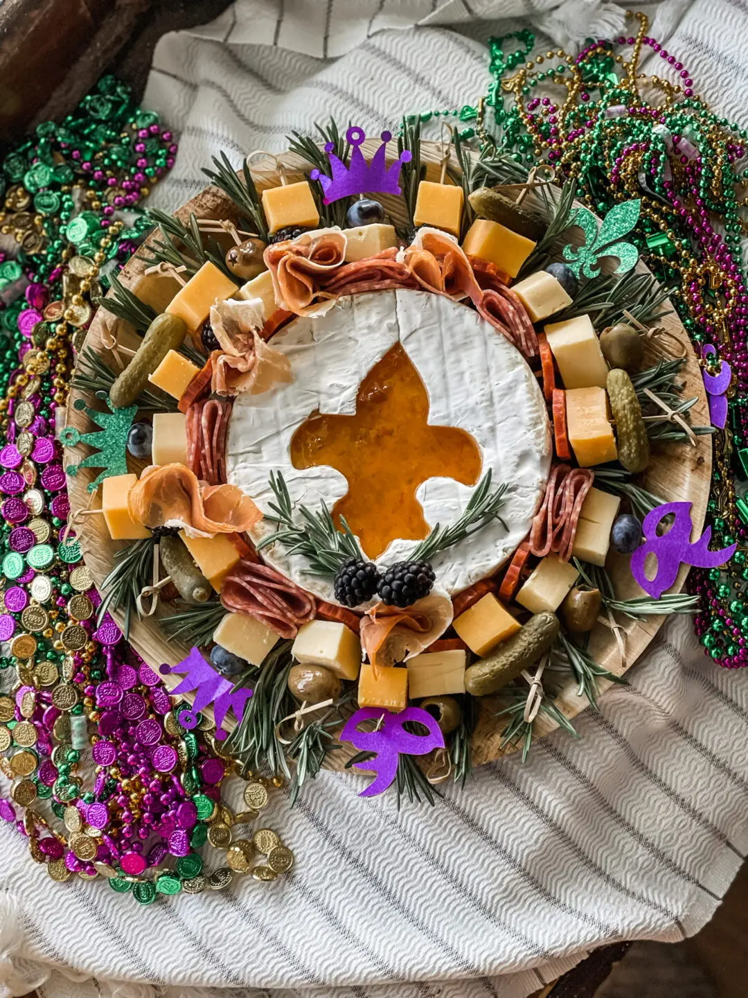 Mardi Gras Wreath